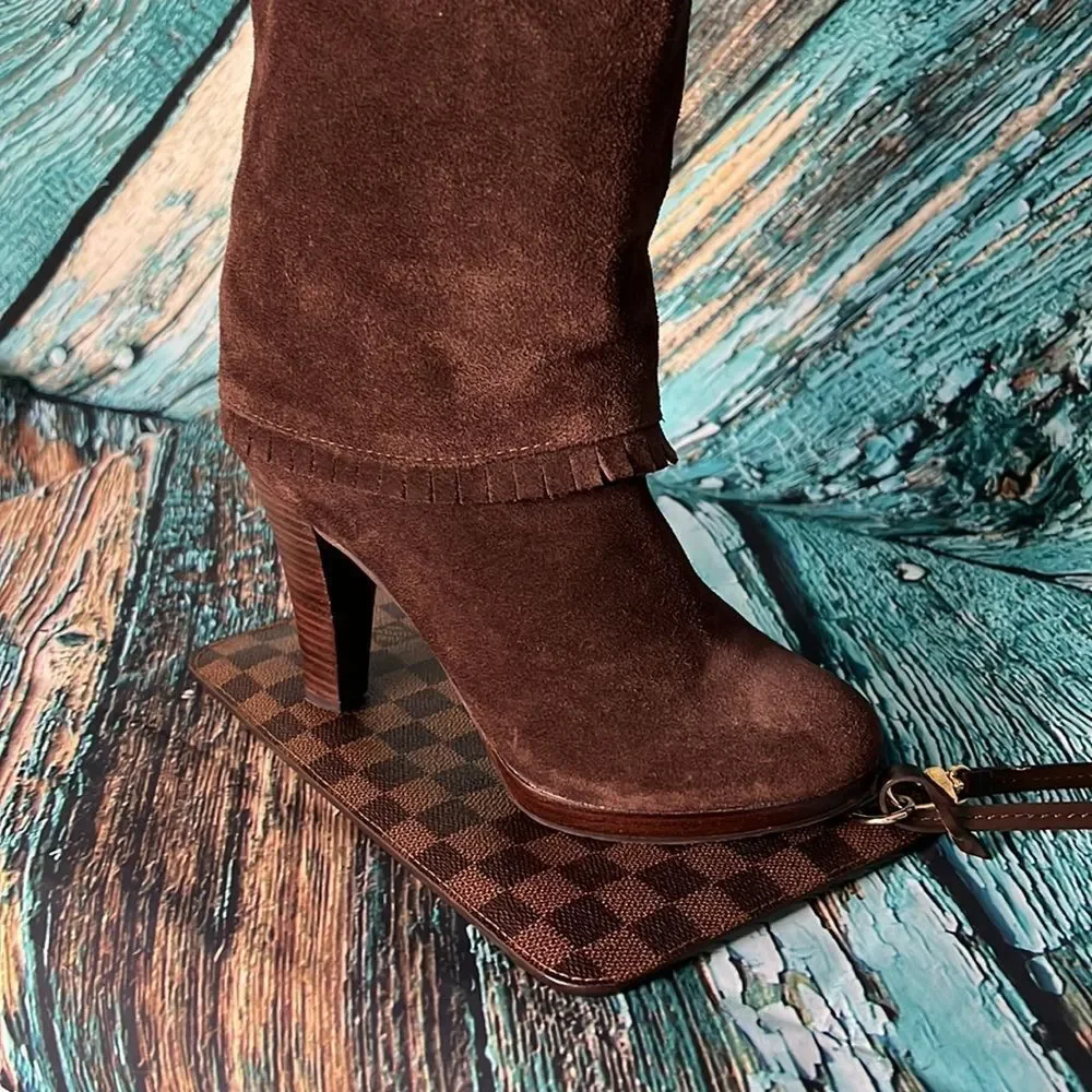 * Matisse dark brown suede tall over the knee boots